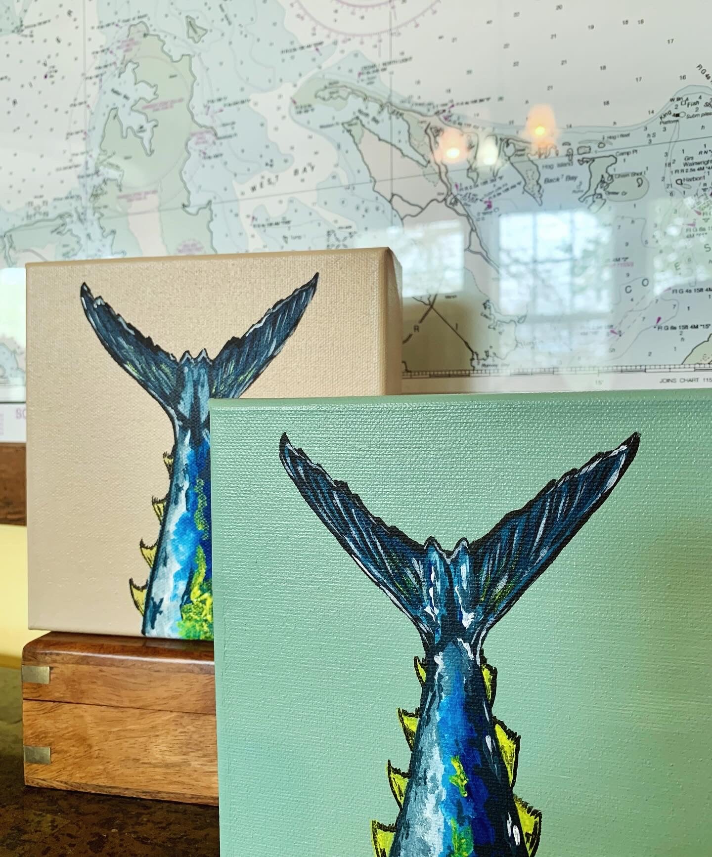 Tuna Tail Painting 8x8