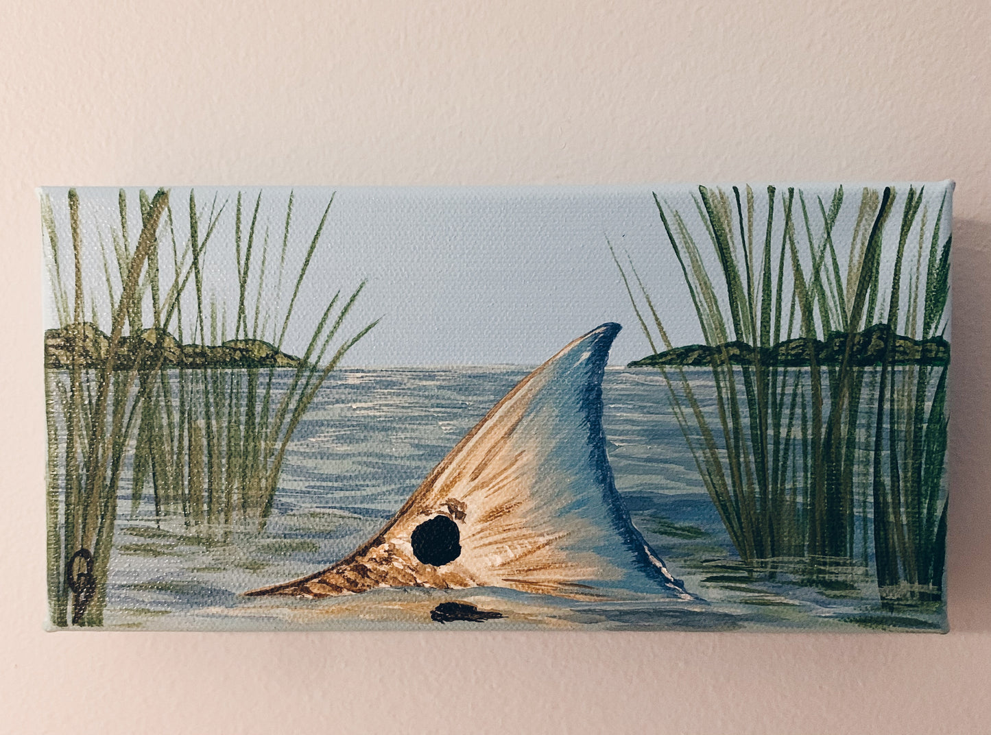 Red Drum Tail Painting Mini